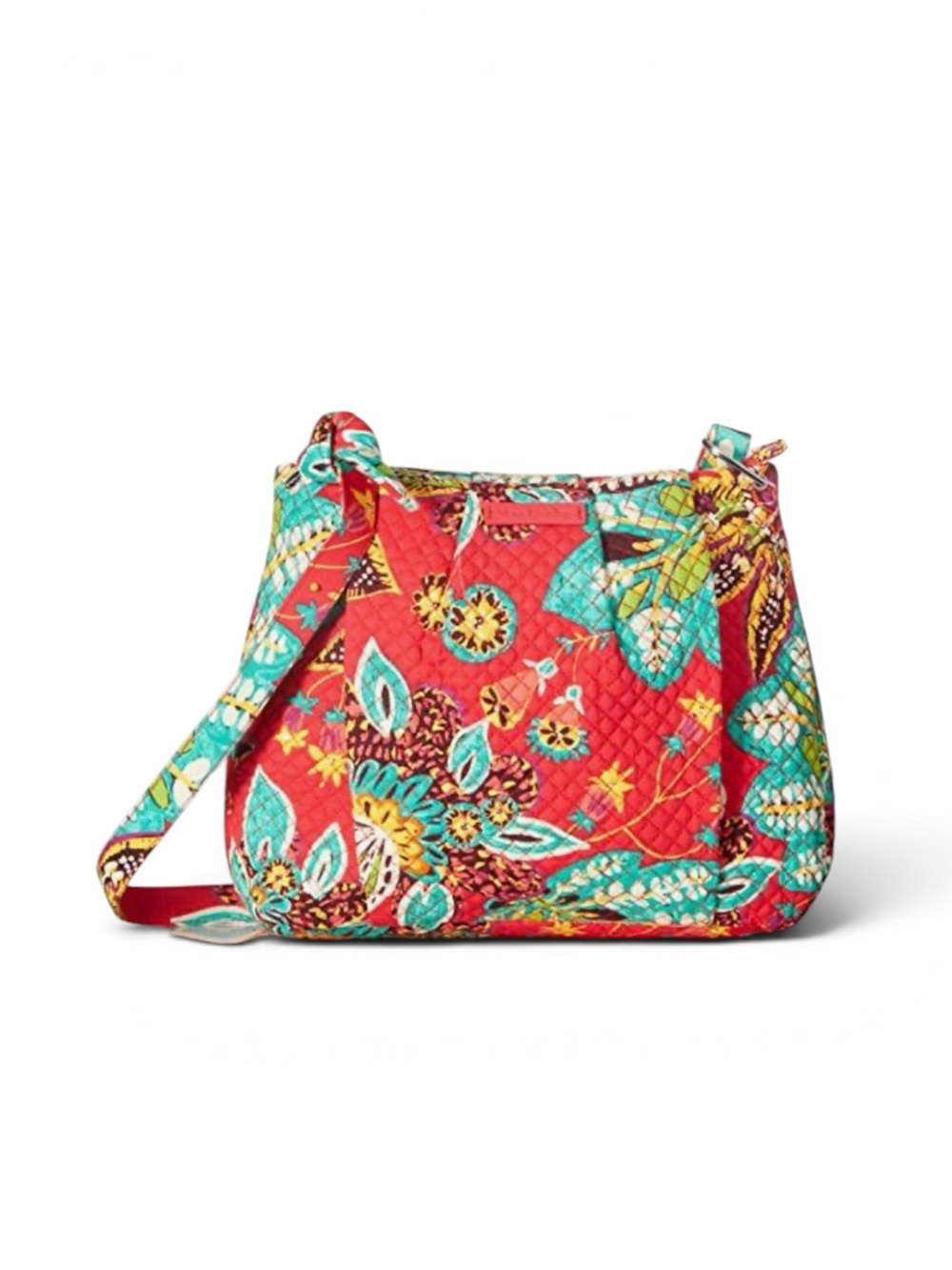 Vera Bradley Hadley Retired Quilted Crossbody Satchel in Rumba Floral Print